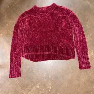 Aeropostale chenille crop sweater size medium